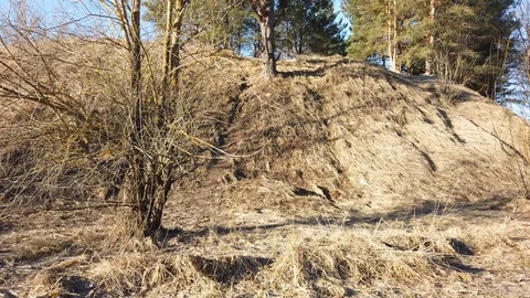 Between the quarry and the river Western Dvina Stock Footage 105219664