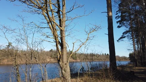 Between the quarry and the river Western Dvina Stock Footage 105220014