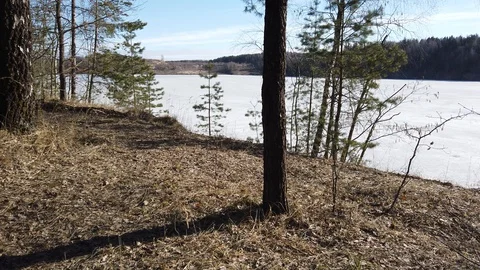 Between the quarry and the river Western Dvina Stock Footage 105220089