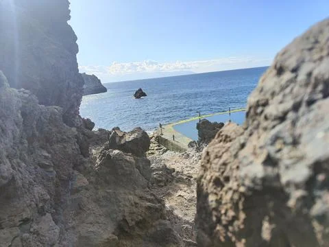 Between the rocks Foto stock