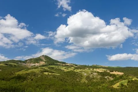 Between sky and valley Stock Photos
