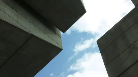 Between the skyscrapers, look up Stock-Footage 77333886