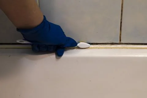 Between the tiles Stock Photos