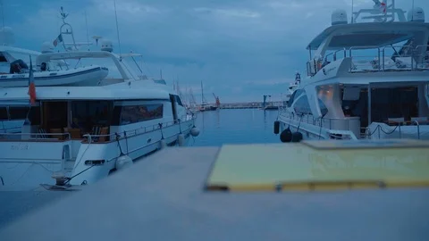 Between two boats Stock Footage 93201480