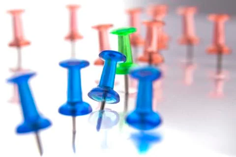Between two sides, green stands out Stock Photos
