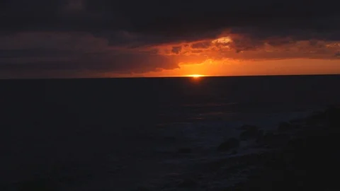 Beuatiful sunset on the sea Stock Footage 106400382
