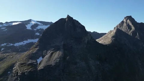 Beutiful Bispen mountain in Romsdalen Stock Footage 252258093