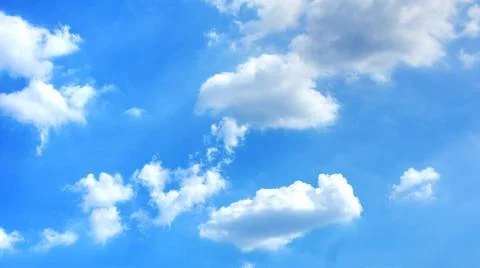 Beutiful clounds on blue sky background. Stock Photos