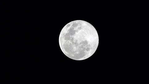 Beutiful full moon on night sky background 库存影片 141006556