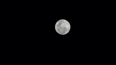 Beutiful full moon on night sky background Stock Footage 141011978