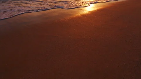 Beutiful Sandy Beach Sunset Vídeos de archivo 56024893