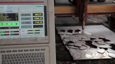 Beutiful Steel Factory Electronic Process Stock Footage 43180474