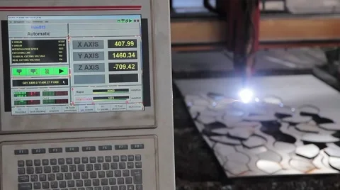 Beutiful Steel Factory Electronic Process Video stock 43180942