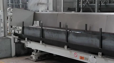 Beutiful Steel Factory Process Stock Footage 43180614