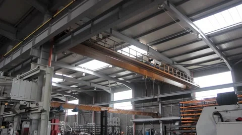 Beutiful Steel Factory Process Stock Footage 43181096