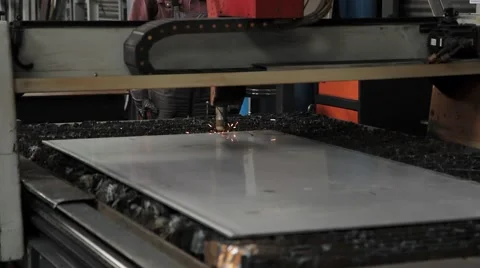 Beutiful Steel Factory Process Stock Footage 43182845