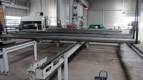 Beutiful Steel Factory Process Stock Footage 43182959