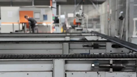 Beutiful Steel Factory Process Stock Footage 43184564