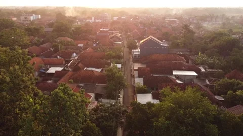 Beutiful sunset by aerial Stock Footage 234790654