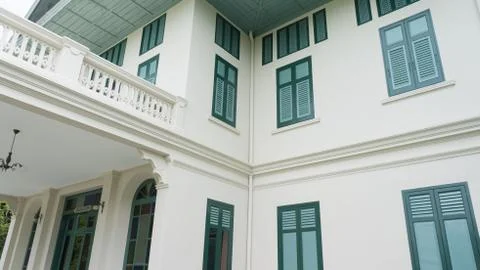 Beutiful white palace Stock Photos