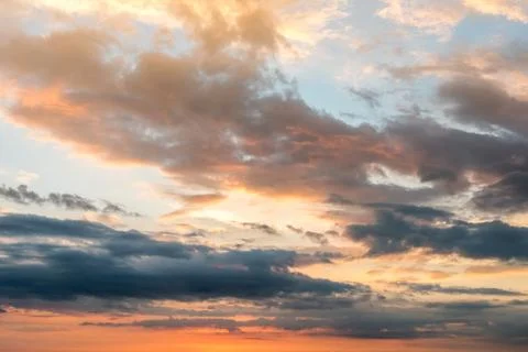 Beutyful dramatic sunset sky 写真素材
