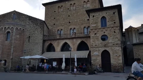 Bevagna entry square Stock Footage 286977114
