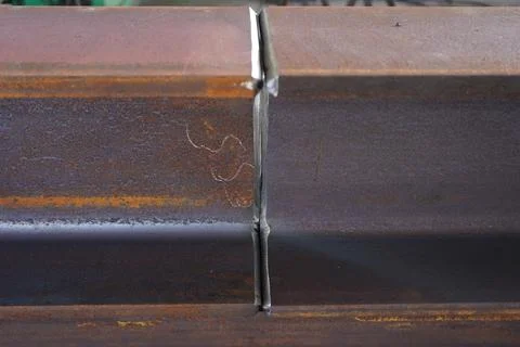 Bevel angle for weld seam. 스톡 사진