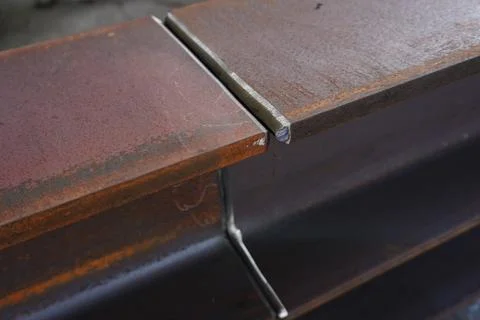 Bevel angle for weld seam. 스톡 사진