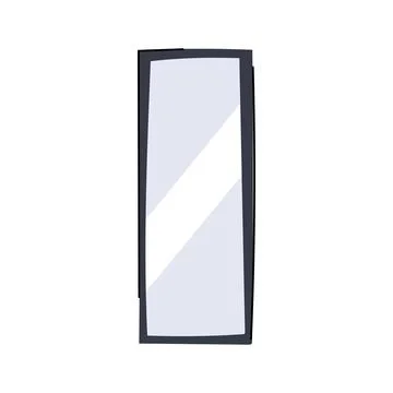 Beveled wall mirror cartoon vector illustration 库存插图
