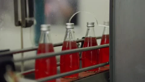 Beverage Bottling Process Stock Footage 331697658