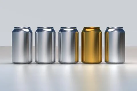 Beverage cans Stock Illustration