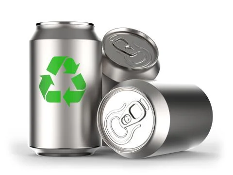 Beverage cans Stock Illustration