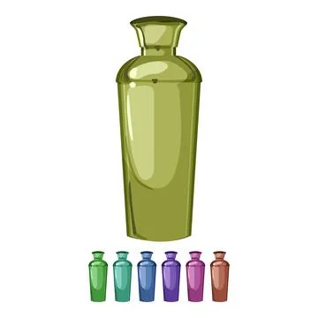 Beverage cocktail shaker cartoon vector graphic Stock Illustration