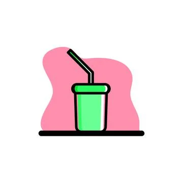 Beverage Conceptual Vector Illustration Design Icon Stock Illustration