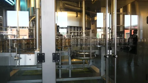 Beverage filling line Stock Footage 233174347