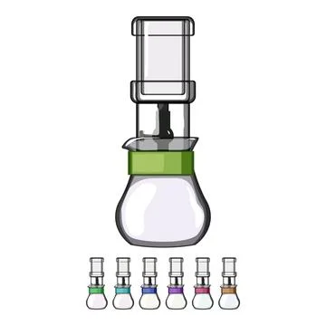 Beverage ice drip coffee cartoon vector graphic Stock Illustration