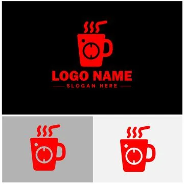 Beverage icon Drink Refreshment Beverage flat logo sign symbol editable vecto イラスト素材