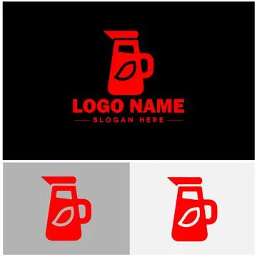 Beverage icon Drink Refreshment Beverage flat logo sign symbol editable vecto イラスト素材