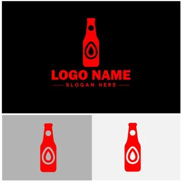 Beverage icon Drink Refreshment Beverage flat logo sign symbol editable vecto イラスト素材