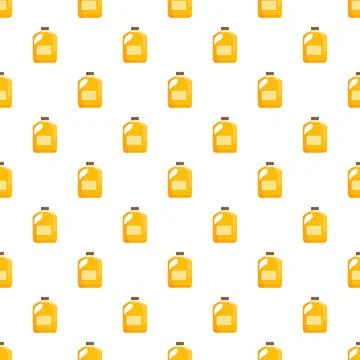 Beverage jugs seamless pattern repeating liquid containers Stock Illustration