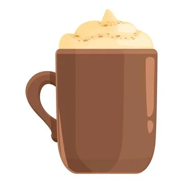 Beverage latte icon cartoon vector. Spice drink Illustrazione stock