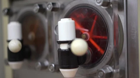 Beverage  making machine operating in convenience store Stock-Footage 98130314