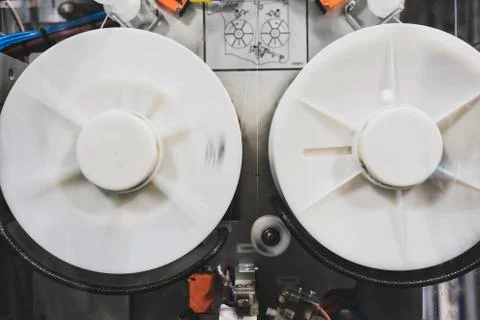 Beverage packaging machine Stock Photos