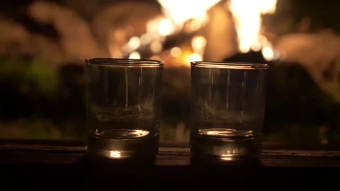 Beverage is poured into a glass. Video stock 137769304