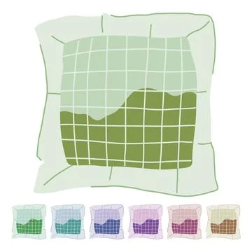 Beverage teabag vector cartoon graphic Stock Illustration