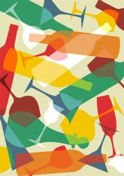 Beverage texture background Stock Illustration