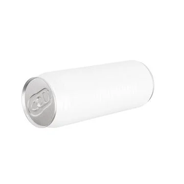 Beverage Tin Can blank image isolated on a white background Stock Photos