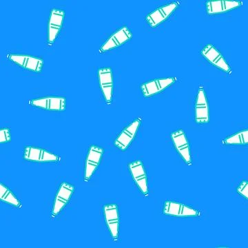 Beverage water plastic bottle vector seamless pattern Stock Illustration