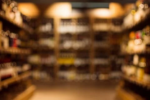 Beverages in drink store Stock Photos