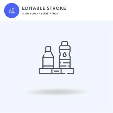 Beverages icon vector, filled flat sign, solid pictogram isolated on white, logo イラスト素材